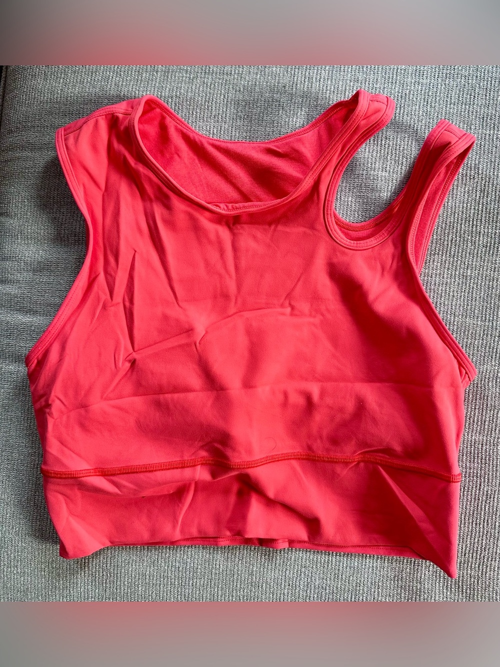lululemon athletica Coral Pink Crop Tank Top